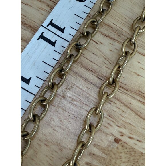 Stella & Dot Statement Necklace With Gold Chain & Orange Pink Gemstone Accents - Picture 4 of 11